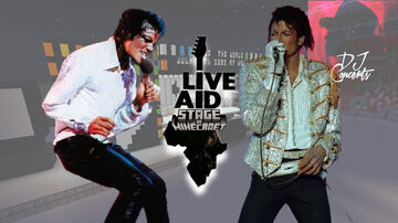 Michael Jackson & The Jacksons - Live AID: Live At Wembley Stadium 1985' (Fanmade) | DJ Concerts Minecraft Map & Project