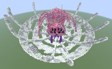 Spider-Cat with 3D Webs Minecraft Map & Project