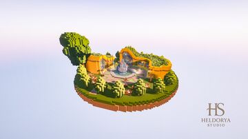 Natural Twin Houses - Modern Nature Build - Fully Interior Map Minecraft Map & Project