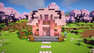 Cherry Starter House + Guide 🌸[14] Minecraft Map & Project