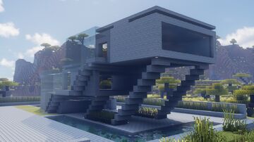 Modern House 21 ClassicFuturism Minecraft Map & Project