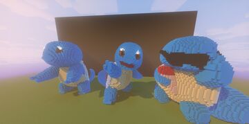 Pack de 3 Squirtles Épicos en Minecraft Minecraft Map & Project