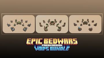 3 Epic Bedwars Maps Bundle | Download .schem Minecraft Map & Project