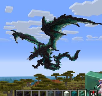 Dark Cyan Dragon (1.21+ Schematic) Minecraft Map & Project