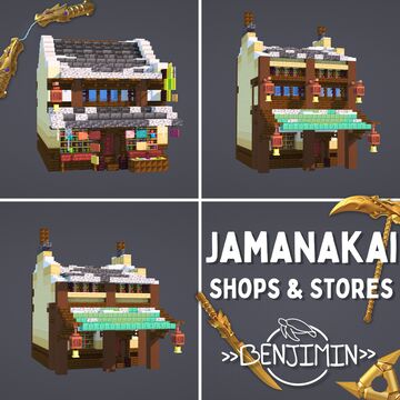 Jamanakai Village Shops and Stores Pack (Java Download) Minecraft Map & Project