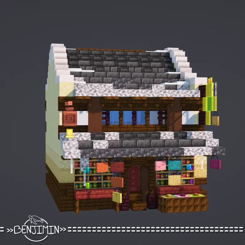 Jamanakai Village Shops and Stores Pack (Java Download) Minecraft Map