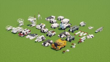 Aircraft Carrier 30  Auxiliary Vehicle Pack Minecraft Map & Project