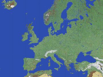 Europe map 1:450 Minecraft Map & Project