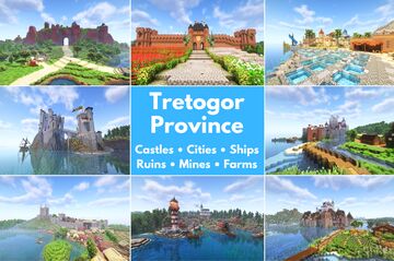 Tretogor Province - Medieval World With 35 Locations In 1.21.7 Minecraft Map & Project