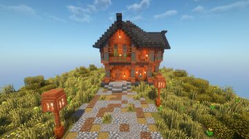 Acacia Autumn House (1.21.5) Minecraft Map & Project