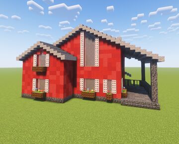 Red Cottage (House) Minecraft Map & Project