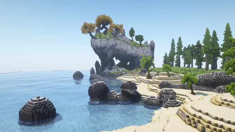 Fantasy Seaside Cliff