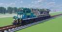Norfolk Southern GE AC44C6M "Sonic Bonnet/Blue mane" Minecraft Map & Project