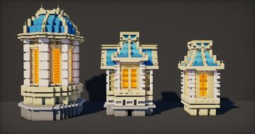 3 medieval houses Minecraft Map & Project