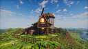 Medieval Fantasy Style Automatic Iron Farm I Interior I Chest,smelting,enchant rooms I Download Minecraft Map & Project