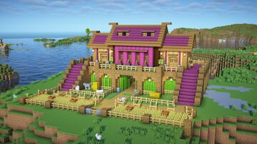 Wood Survival House(+Tutorial in description) Minecraft Map & Project
