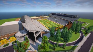 War Memorial Stadium - Laramie, Wyoming Minecraft Map & Project