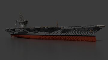 USS Dwight D. Eisenhower (CVN-69) | 1:1 Scale Minecraft Map & Project