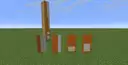 For some reason banner patterns do not always export into the schematic. So here is the Instructions for each ones if you need them. The first one in this image is placed twice on top, the second one in this image is placed twice under the previous ones, 
