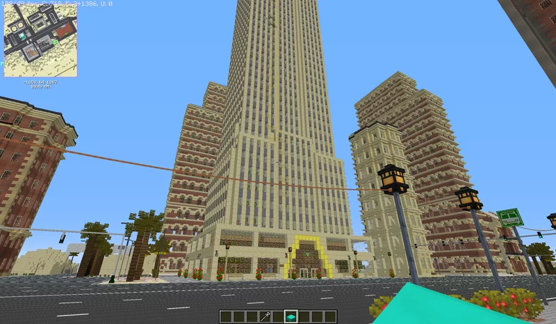 Immersive Nation Version 3.1 (San Dingo & New Haven 1950s ) Minecraft Map