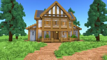 Medieval House – Fully Decorated Interior | Download Minecraft Map & Project