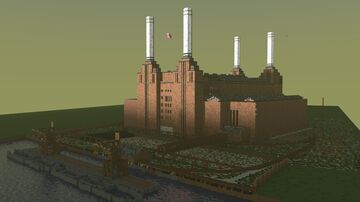 Battersea Power Station (Pink Floyd - Animals) Minecraft Map & Project