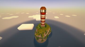 Big Cliffside Lighthouse  Landscape (FREE) Minecraft Map & Project