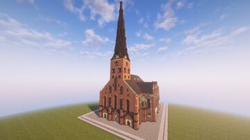 St. Petri Church - Gothic Brick Cathedral (Hamburg, Germany) – kaiserthal.project by tim0fei Minecraft Map & Project