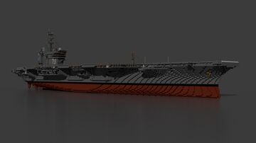 USS George Washington (CVN-73) 1:1 Scale Minecraft Map & Project