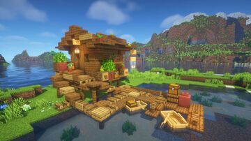 Fishing Dock House/ Hut Minecraft Map & Project