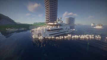 Horizon FD80 Motor yacht | Schematic Download Minecraft Map & Project
