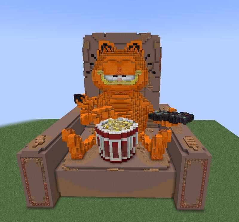 ГАРФИЛД GARFIELD МАЙНКРАФТ ПОСТРОЙКА minecraft build