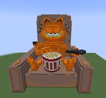 ГАРФИЛД GARFIELD МАЙНКРАФТ ПОСТРОЙКА minecraft build Minecraft Map & Project