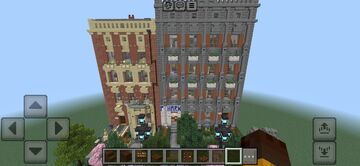New York Townhouse + Apartment Block Minecraft Map & Project