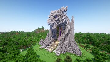 Minecraft Dragon Nether Portal Statue V28 Free Minecraft Map & Project