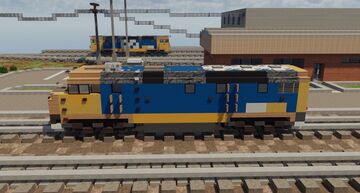Australian National Rail DL Class Locomotive (Pacific National Livery) 1:1.5 Scale Minecraft Map & Project