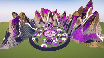 Massive Purple Themed Spawn Hub/ Lobby / Arena / Games Fully Map Minecraft Map & Project