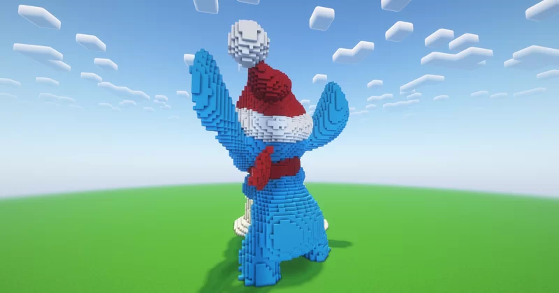 Minecraft Christmas Stitch 11 Statue Minecraft Map
