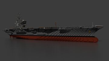 USS Ronald Reagan (CVN-76) | 1:1 Scale Minecraft Map & Project