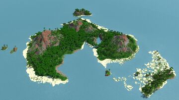 Tropical Survival Island | A Custom World Painter Map | 1.20+ FREE TRIAL AVAILABLE Minecraft Map & Project