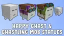 Happy Ghast &amp; Ghastling Mob Statues