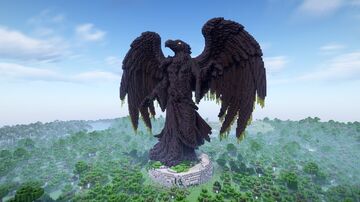 Minecraft God of Raven Statue Minecraft Map & Project