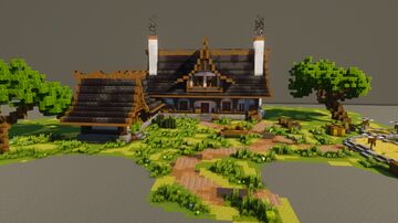 Cozy Survival House I Full interior I Download I Chest smelting enchant rooms I Minecraft Map & Project