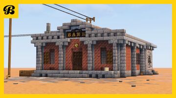 Minecraft - Wild West - Bank | Full Interior Minecraft Map & Project