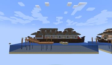 Tropico 6 Residential Boat - 3 Var. Minecraft Map & Project