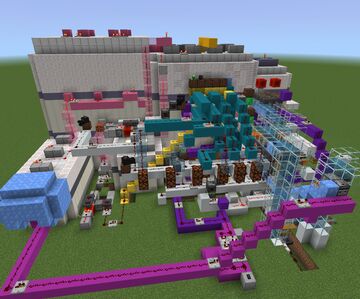 Ядерна електро станція міні гра побудована на бедроці 1.21.62 Minecraft Map & Project