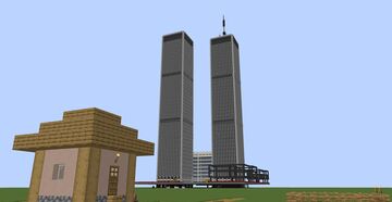 1:2 Original World Trade Center Complex Minecraft Map & Project
