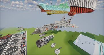 Russian MiG-31 Foxhound high-altitude high-speed fighter Minecraft Map & Project