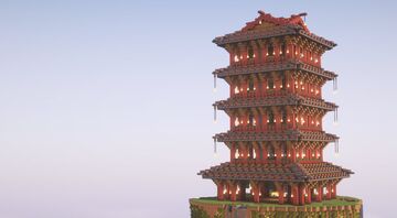 Asian Creeper Farm Pagoda - By mortemmundi Minecraft Map & Project
