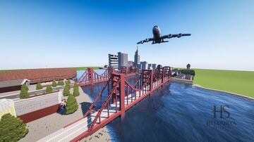 Complete  American City By Heldorya Studio |NO MODS| VANILLA FRIENDLY Minecraft Map & Project